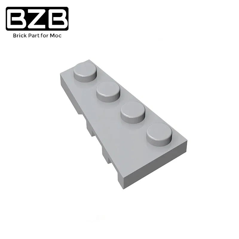 Color: Pink - BZB MOC 41770 2x4 Wedge Board (Left) High-tech Creative Technical Building Block Model Kids DIY Toy Brick Parts Best Gifts