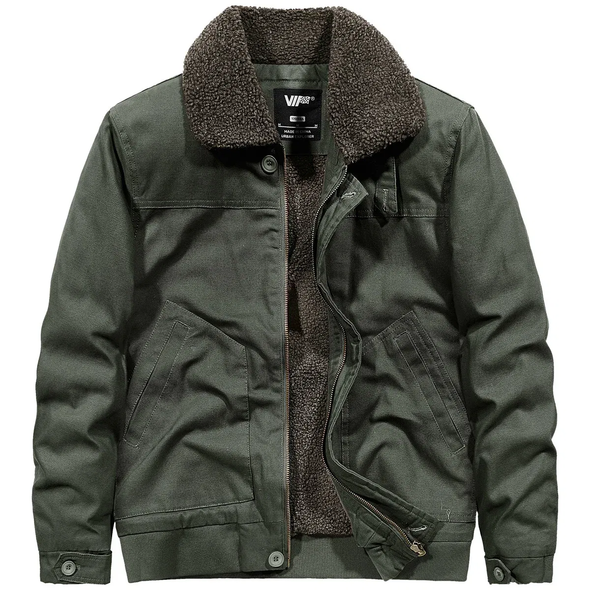 Color: Khaki, Size: XXL - Men's Cold Jackets Knitted Coat Winter Coats Bomber Mens Sweat-shirt Designer Clothes Down Light Style Clothing Hooded Cardigans