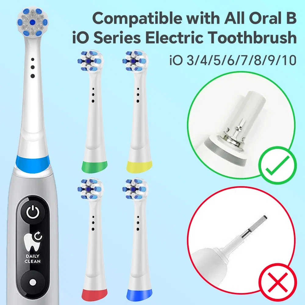 Color: MULTI - Replacement Toothbrush Brush Heads Compatible with Oral B iO Electric Toothbrush 2 3 4 5 6 7 8 9 10 Series Electric Toothbrushes