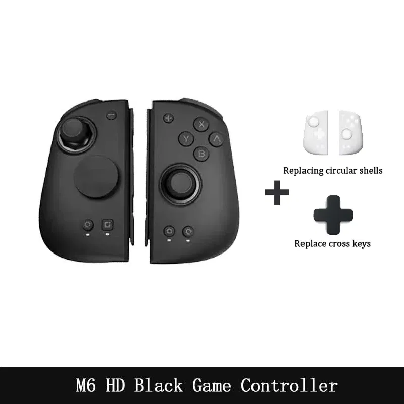 Bundle: Bundle 1, Color: PURPLE, Ships From: CHINA - New! M6s Gemini 2 Gamepad Console for Nintendo Switch Joy-con Game Handle Grip Bluetooth Wireless Controller for Switch OLED