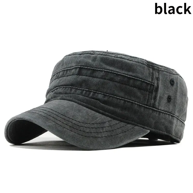 Color: Blue - Delysia King   Classic men's flat hat casual cap summer sun hat