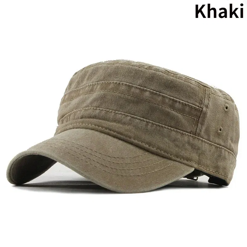 Color: Blue - Delysia King   Classic men's flat hat casual cap summer sun hat