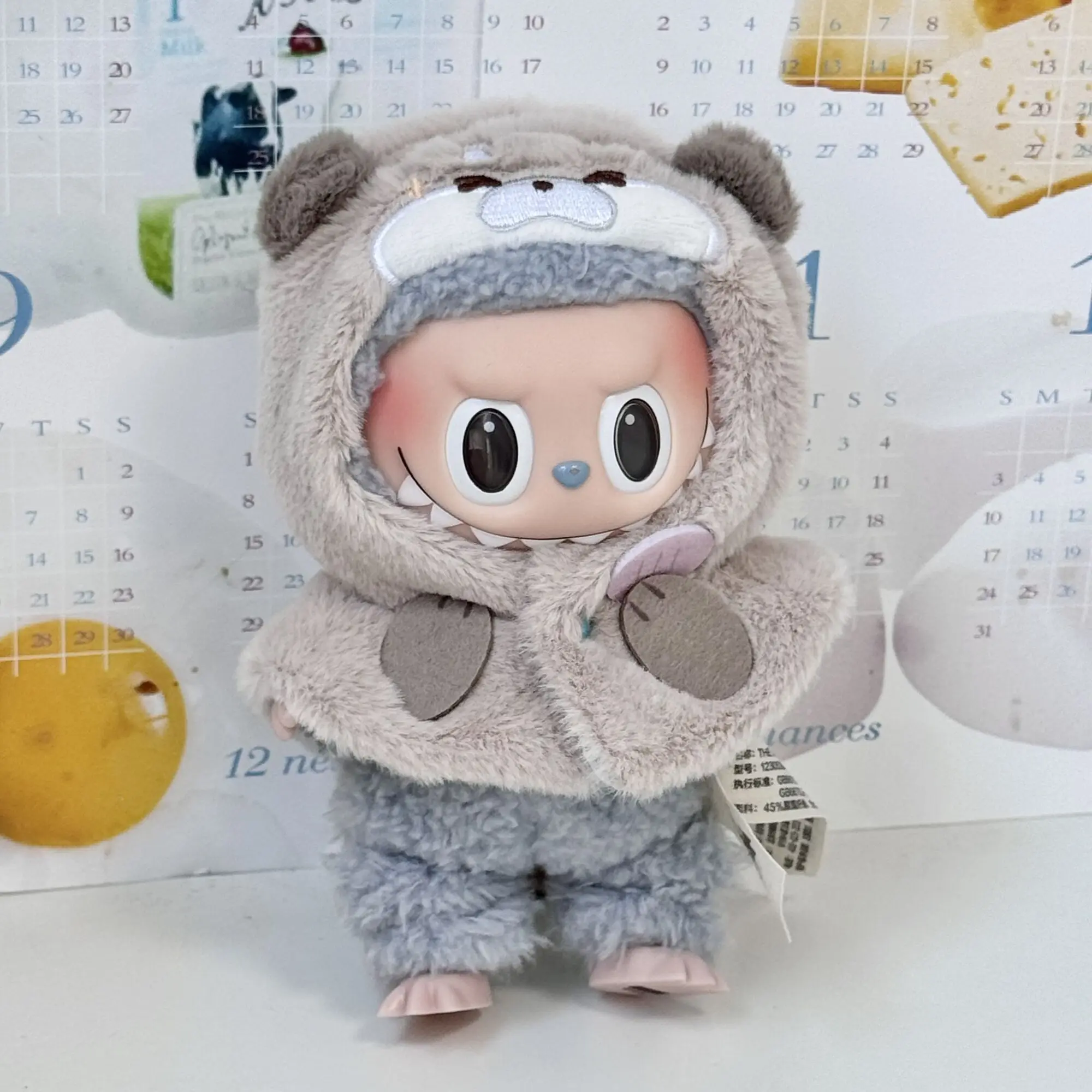 Color: Clear, Size: S - 10cm doll clothes animal doll clothes  small animal cloak line puppy cotton doll with cute clothing kpop hat cloak