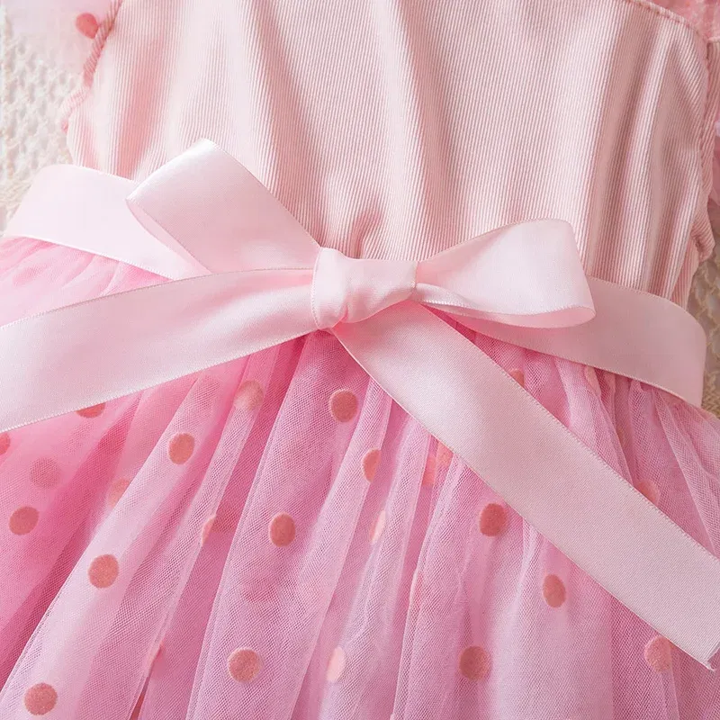 Color: black, Size: M - Hello Kitty 2-6Y Baby Girl Dress Princess Mesh Skirt Summer Sleeveless Wedding Party Dresses for Girls Summer