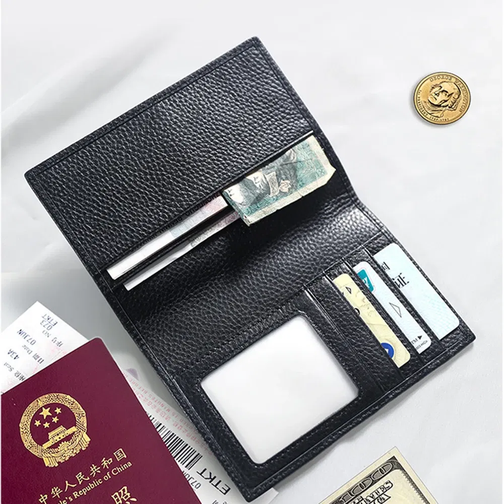 Color: plum - 100% Cowhide Passport Holder Factory Genuine Leather Engrave Letters Men Women Passport Cover Customized Name Travel Card Wallet