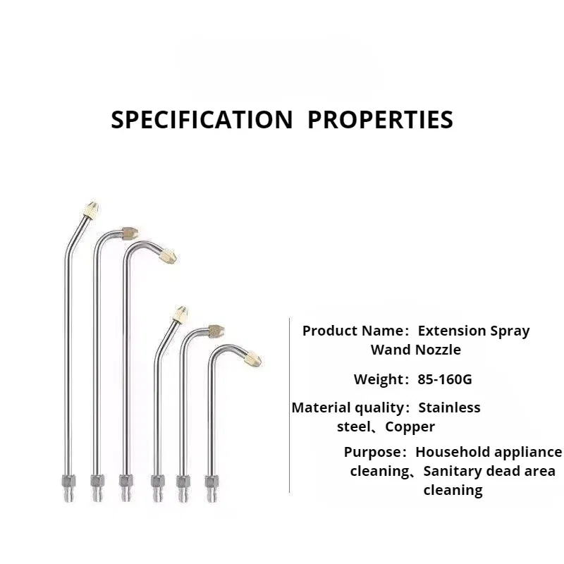 Color: light green - 25?°/90?°/U High Pressure Washer Extension Wand With 1/4 Quick Connector Lance Spear With CurvedHead Rod Cleaning Tool for car