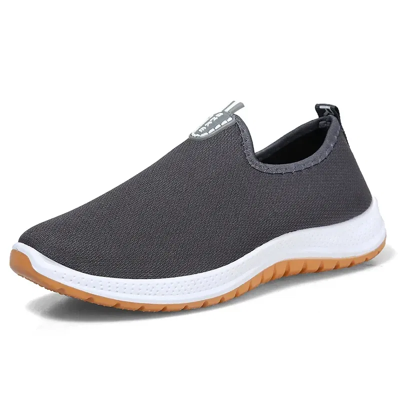 Color: Beige, Shoe Size: 42 - 2022 Leisure Sports Cloth Shoes Men's Mesh Breathable Soft Sole Running Shoes