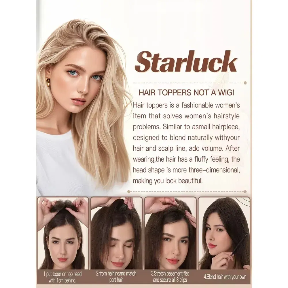Toupee Color: 1820#, Toupee Size: 4x6, Toupee Design: free, Toupee Density: 120%, Length: 14 inches - 5.5X6inch Mono Base Brazilian Remy Human Hair Topper 12"-18" Double Pu Around Thick Invisible Mono Topper for Women Hairpieces