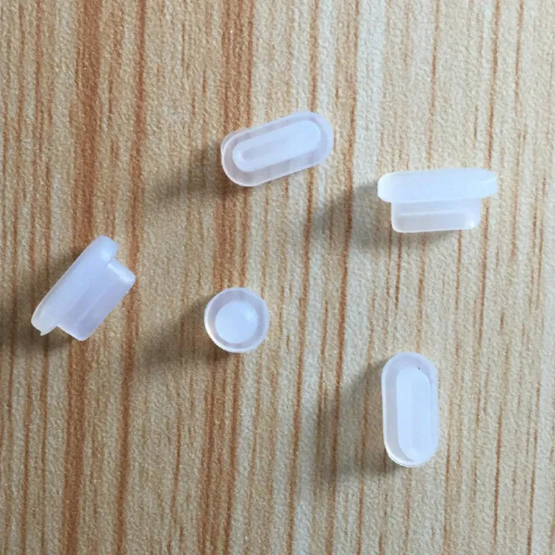Color: Pink - 5pcs/set Silicone Data Port Anti Dustproof Plugs For MacBook Air 13 A1932 Touch Bar 13&15 Dust Plug Stopper Cover Set