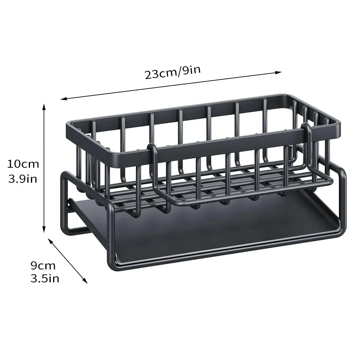 Color: Light Yellow - Kitchen Sink Drain Rack Organizer Sponge Storage Faucet Holder Soap Drainer Dishcloth Towel Rack Kitchen Sink Organizer