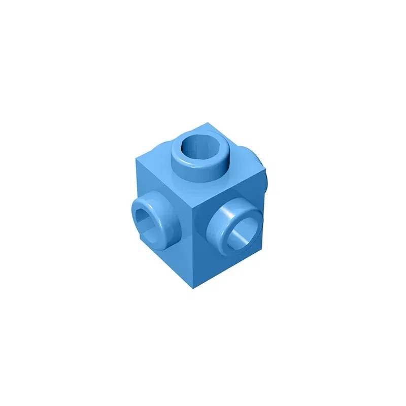 Color: Burgundy - Gobricks GDS-650 BRICK 1X1 W. 4 KNOBS compatible with lego 4733 children's DIY Educational Building Blocks Technical