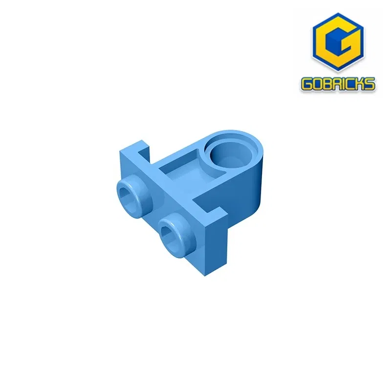 Color: Yellow - Gobricks GDS-938 Technical, Pin Connector Plate with One Hole compatible with lego 32529 DIY Educational Building Blocks Tech