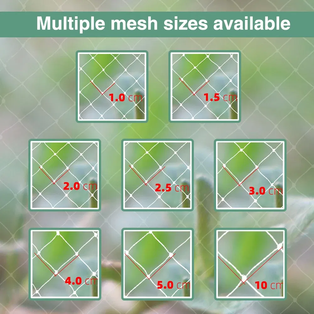 Color: Gold, Size: XXXL - 3x1-20M Anti-bird Netting Garden Outdoor Pest Barrier Knotted Square Mesh Protection Net Extra Strong Poultry Breeding Nylon Net