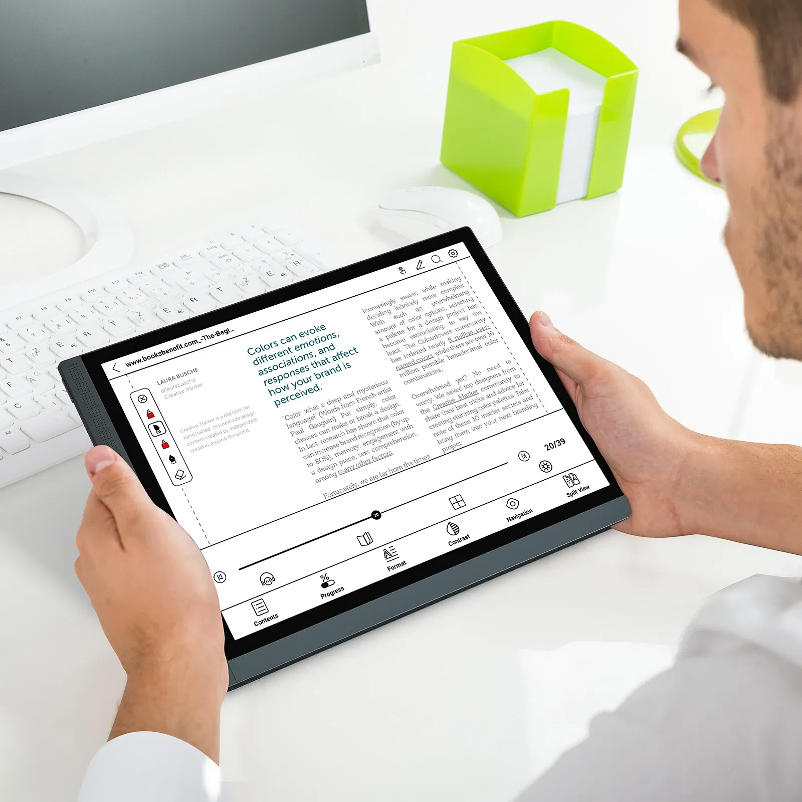 Color: WHITE, Ships From: CHINA - Bigme B1051C Pro 10.3'' Color Eink Ebook Reader Android 14 OS, Dimensity 1080, 8+256GB, Electronic Book Tablet 300PPI Ereader