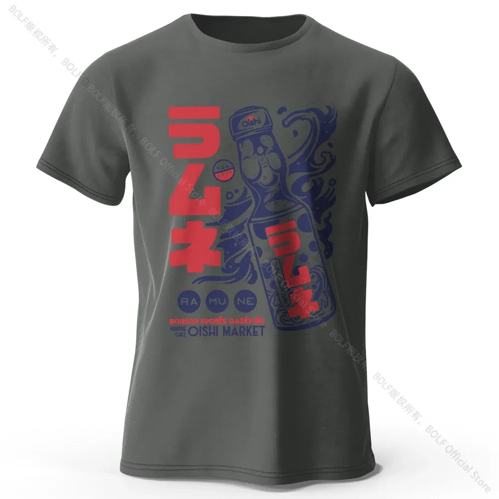 Color: Dark Grey, Size: L - Men's Anime Character Printed 100% Cotton T-Shirt, Soft Fabric Round Neck Short Sleeve Tee, Unisex Harajuku