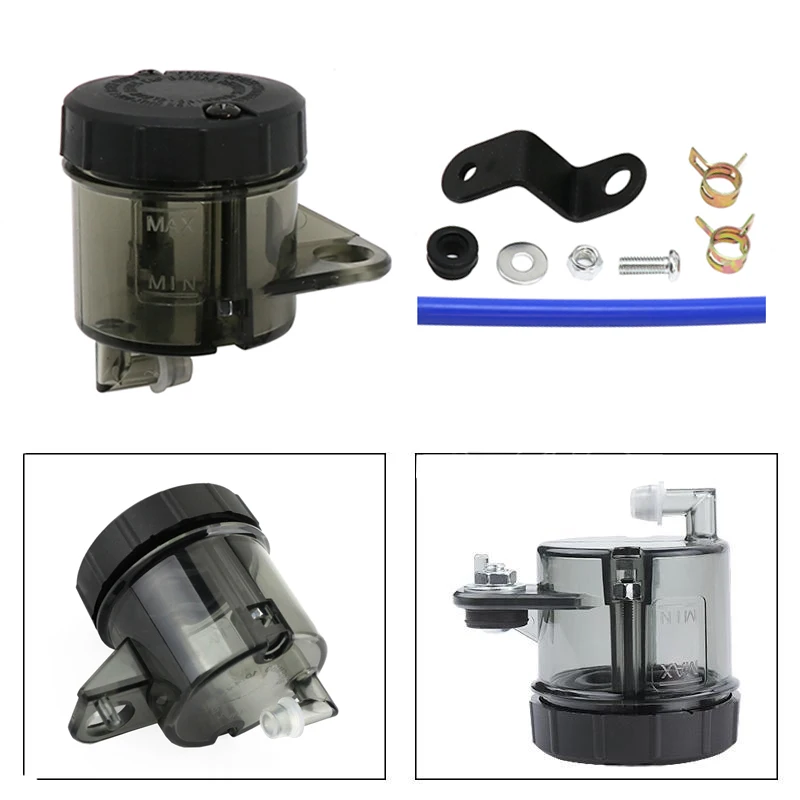 Color: Yellow - Universal Motorcycle Lever Brake Oil Tank Foot Brake Master Cylinder Oil Cup Fluid Bottle Reservoir Dirt Bike Scooter Pitbike