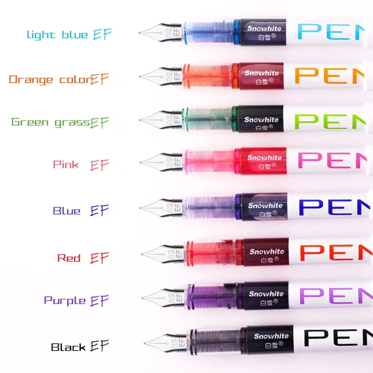 Color: plum - 0.5mm F /0.38mm EF Extra Fine Nib Disposable Classic Fountain Pens For Writing For Student Office Painting & Creative Projects
