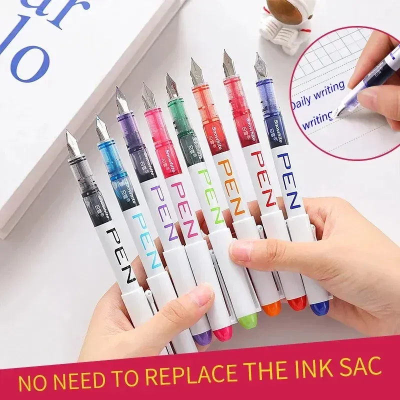 Color: plum - 0.5mm F /0.38mm EF Extra Fine Nib Disposable Classic Fountain Pens For Writing For Student Office Painting & Creative Projects