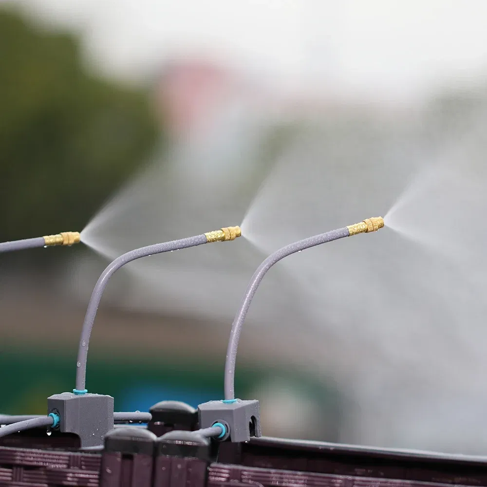 Color: Lavender - 20-50CM New Adjustable Brass Spray Sprinklers Nozzle Extension 360?° Misting Systems Garden Lawn Watering Irrigation Quick Push