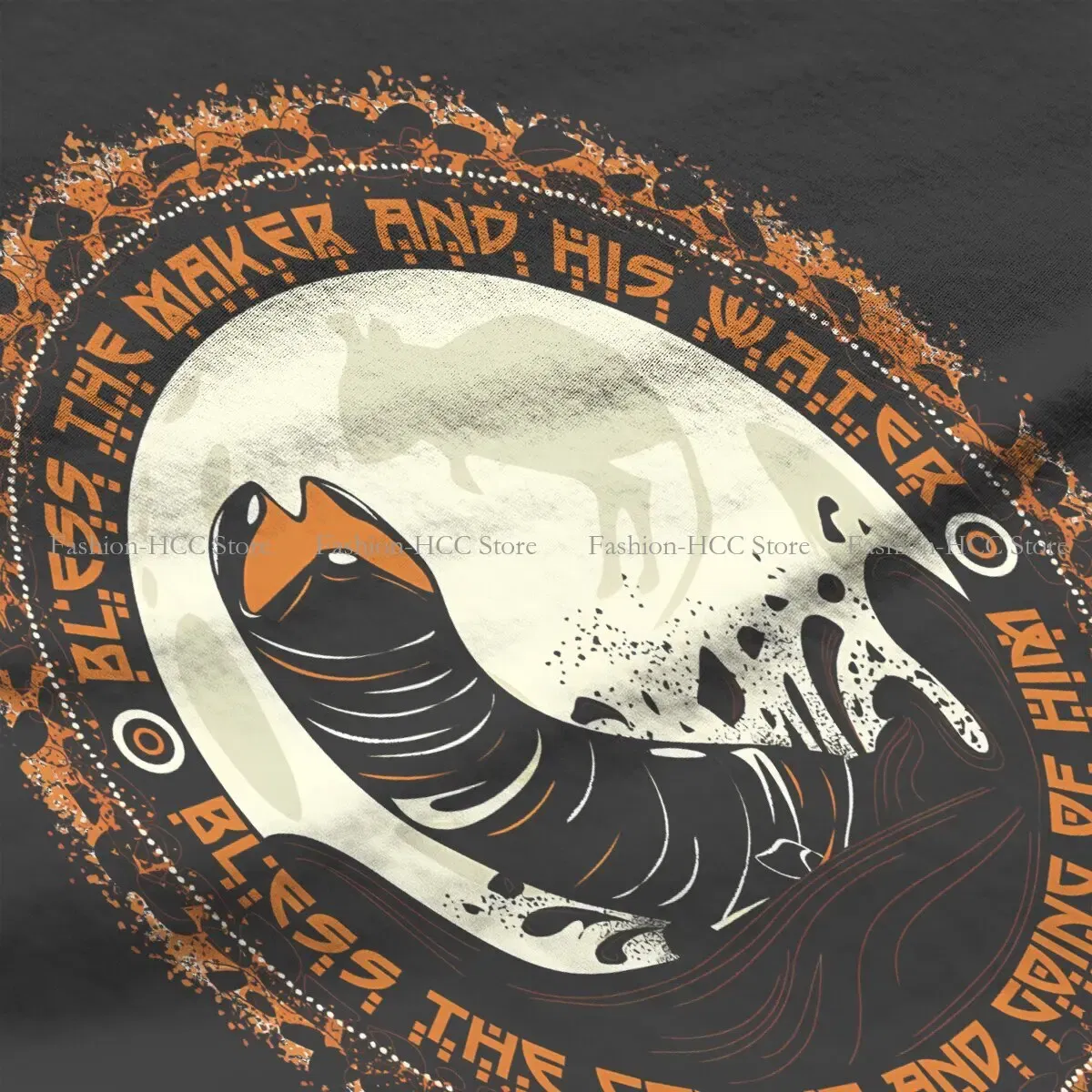 Color: WHITE, Size: M - Essential Graphic Polyester TShirt Arrakis Creative Streetwear Comfortable T Shirt Female