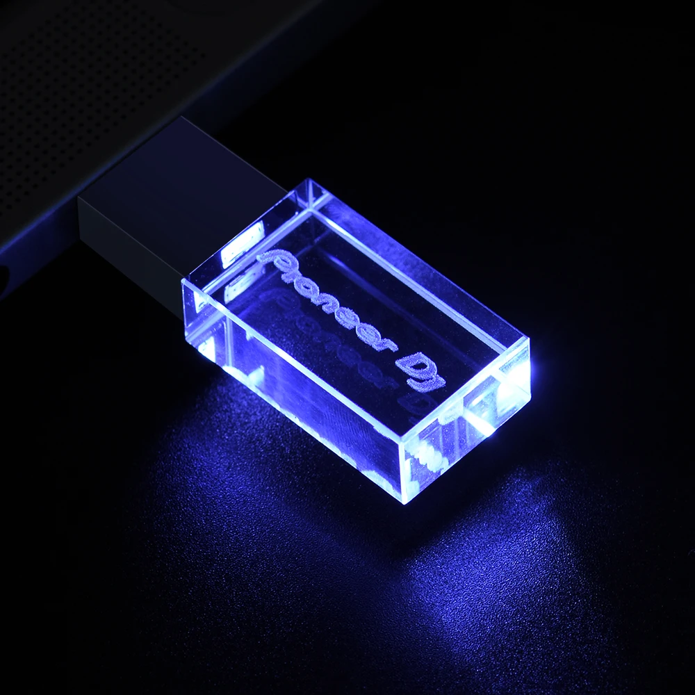 Color: Red, Capacity: 4GB - JASTER Pioneer DJ Crystal USB Flash Drive 128GB High Speed Memory Stick 64GB Silver Lid Pendrive 32GB Real Capacity U Disk 16GB
