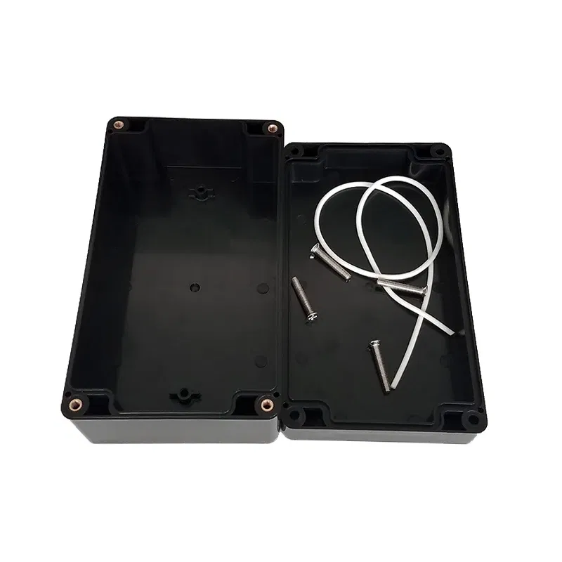 Color: Pink - Black Outdoor Waterproof Enclosure Plastic Box Electronic Project Instrument Case Electrical Project Box Junction Box Housing