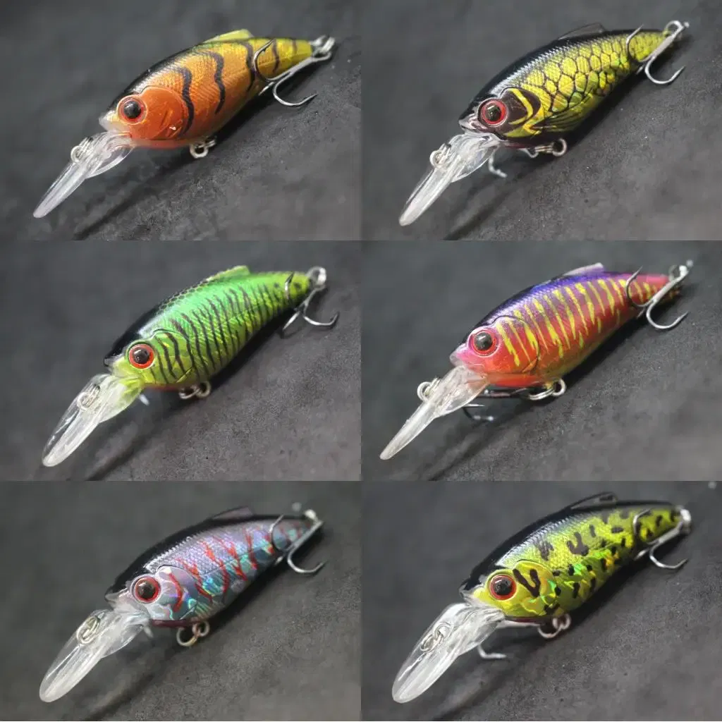 Color: Silver - wLure Fishing Lure Wobbler 9.4g 7cm Loud Rattling Weight Transfer to Make Longer Casting 2 #6 Treble Hooks ABS Construction C647