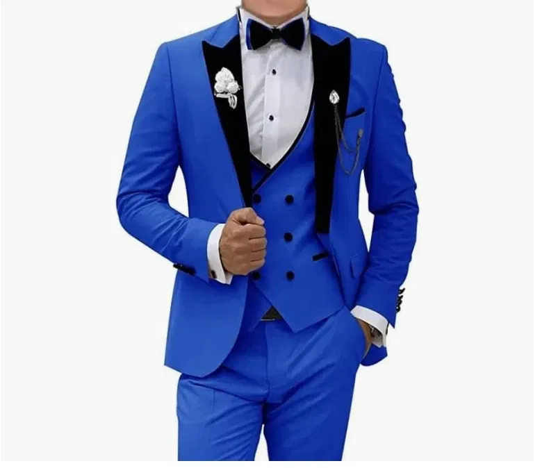 Color: Gold, Size: XS - Pink Prom Suit for Men 3 Piece Jacket Vest Pants Set Peaked Lapel Blazer Outfit Costume Birthday Party