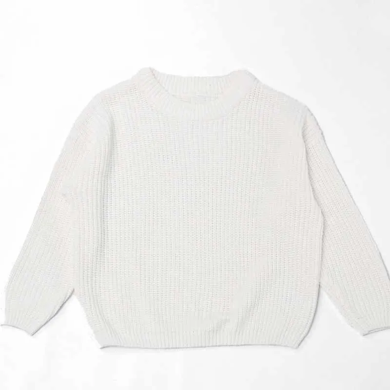 Color: WHITE, Size: M, Age Range: 0-3M - Personalized sweaters for cherished babies.Celebrate your little one's name with unique, custom-made thick knitted sweaters
