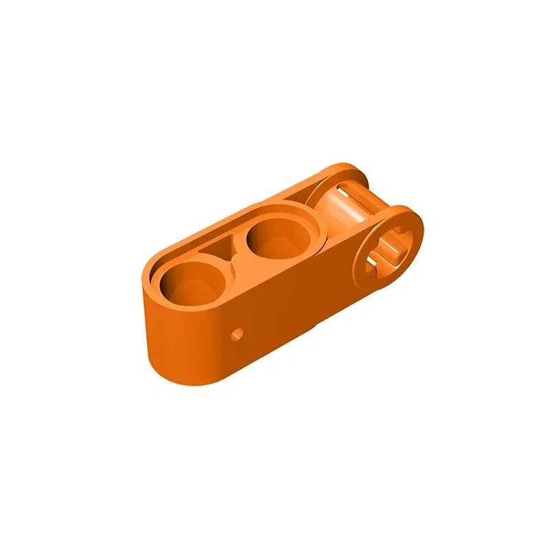 Color: light yellow - Gobricks GDS-936 Technical, Axle and Pin Connector Perpendicular 3L with 2 Pin Holes compatible with lego 42003 Assembles
