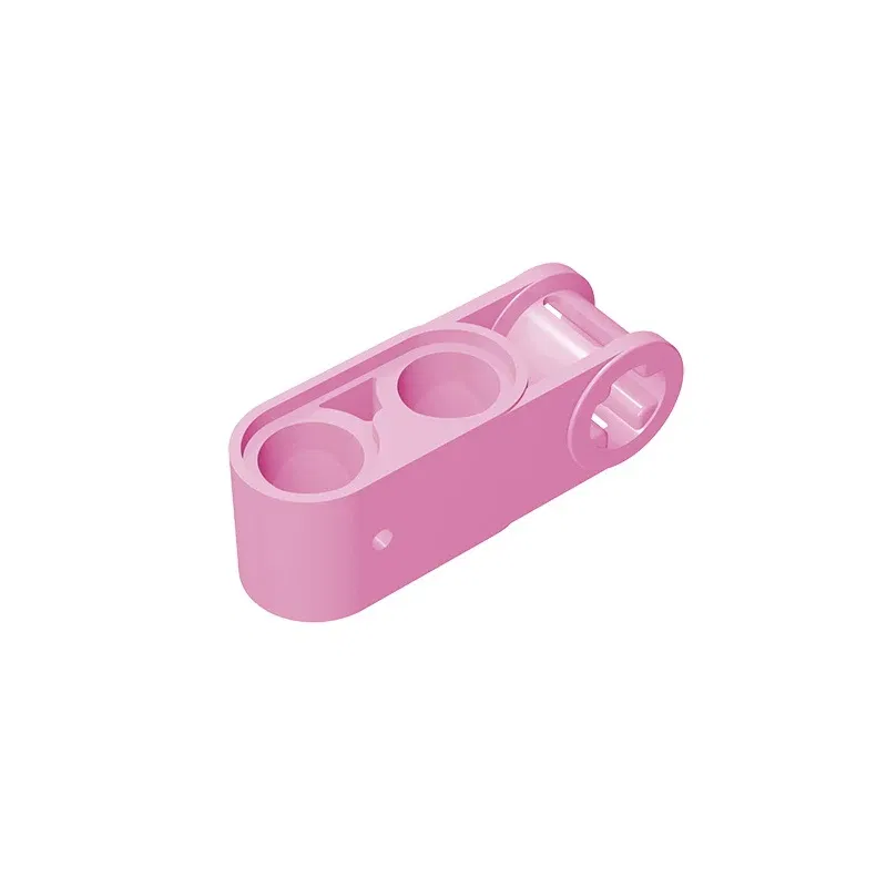 Color: light yellow - Gobricks GDS-936 Technical, Axle and Pin Connector Perpendicular 3L with 2 Pin Holes compatible with lego 42003 Assembles