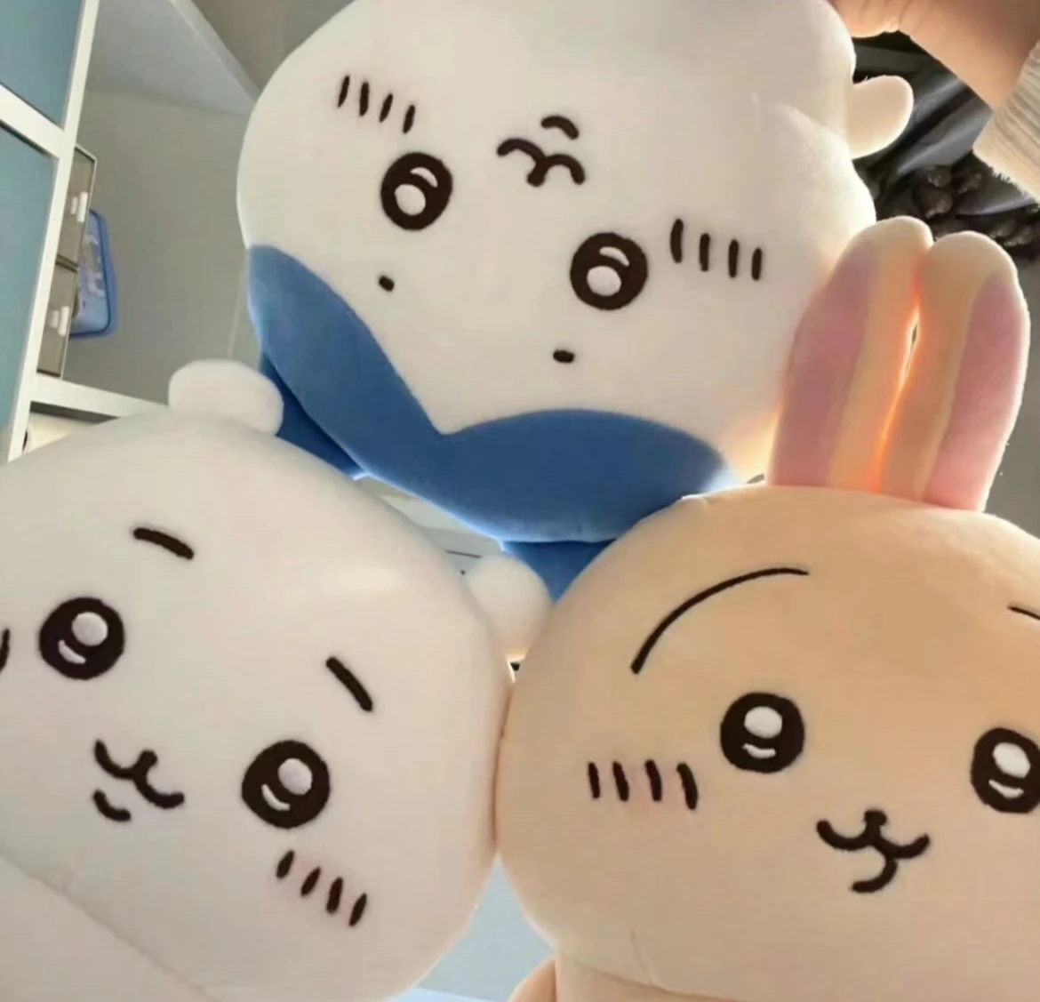 Color: Orchid - MONISO Chiikawa Doll Anime Cute Pajama plush pendant Hachiware Cartoon Bag Pendant Keychain Plush Doll Pendant Toy Birthday Gift