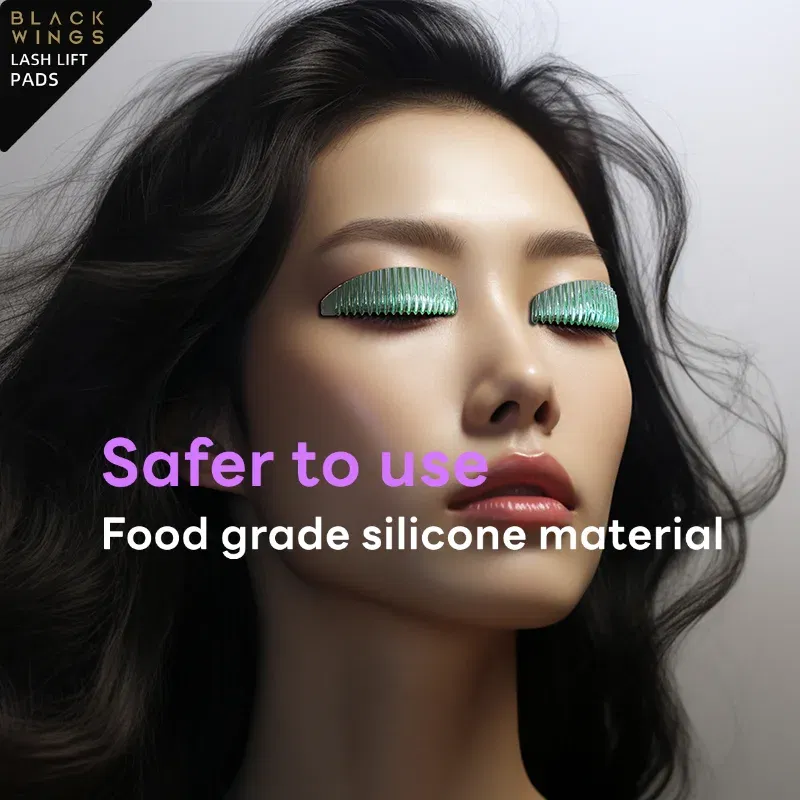 4pirsBlackwings silicone eyelash protector, eyelash stick shield, 3D eyelash curler accessory, keratin eyelash curling silicone