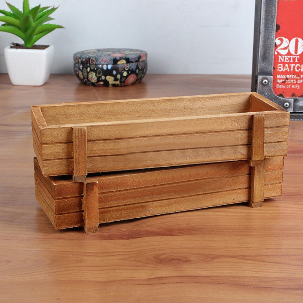 Color: Army Green, Ships From: United States - HOT SALES!!!New Arrival Wood Planter Box Garden Yard Rectangle Flower Succulent Container Plant Pot Wholesale Dropshipping