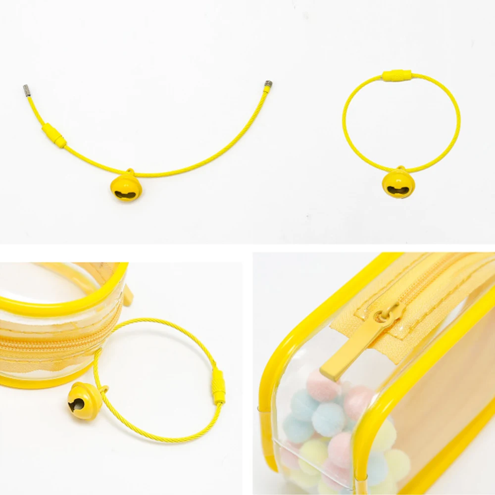 Color: Blue - 1PC Thicken Transparent Mystery Box Storage Case Keychain Bag Storage Pouch Organizer Box Classic Doll Bag Keychain Wallet