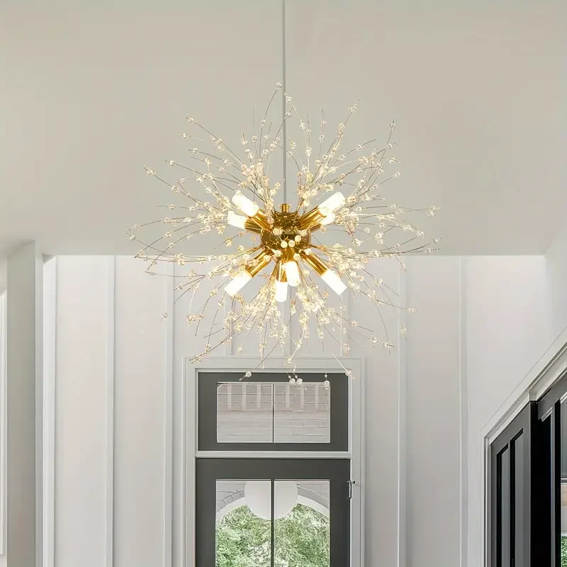 Luxurious Golden Crystal Chandelier