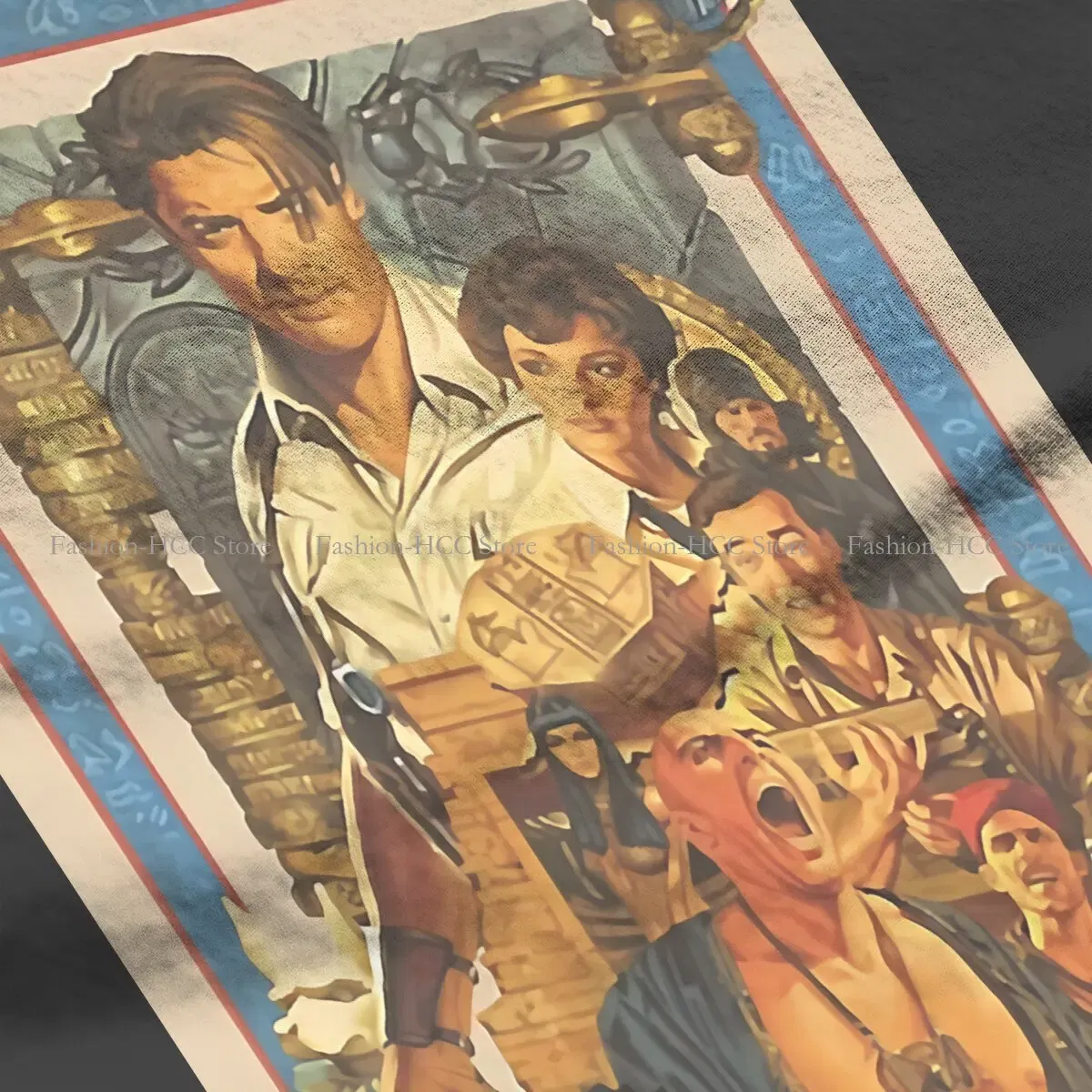 Color: WHITE, Size: XL - Brendan Fraser Poster Unique Polyester TShirt The Mummy Movie Top Quality Creative Graphic T Shirt Stuff