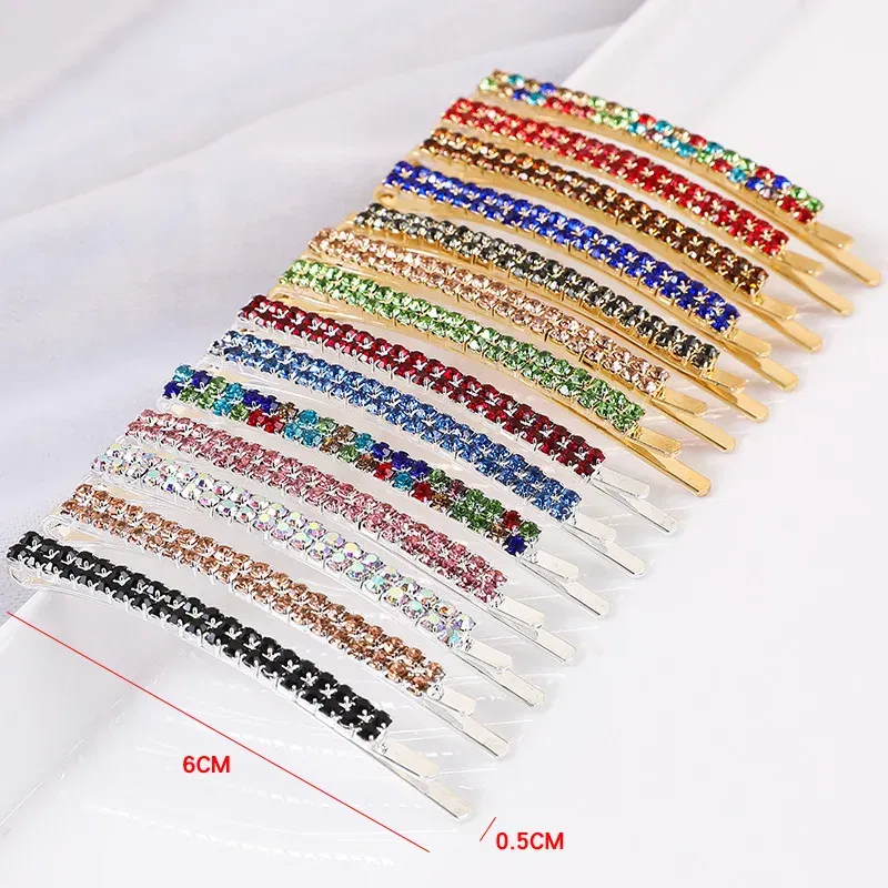 Color: khaki, Ships From: CHINA - 2020 New Elegant Rhinestone Hairpins Women Girls Hair Clips Pin Accessories Hair Ornaments Hairclip Hairgrip Barrettes Headdress