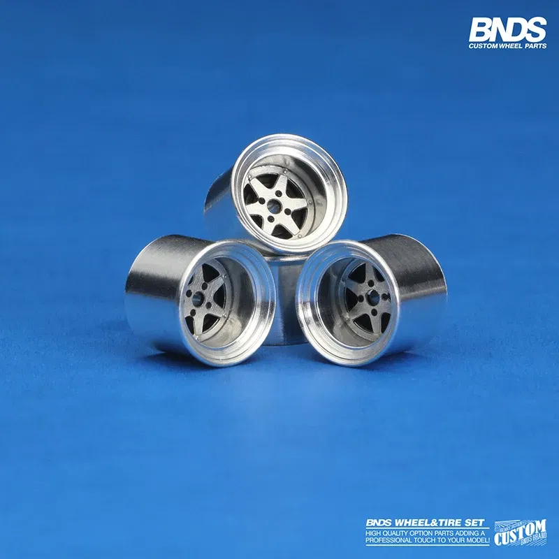 Color: army green - 1/64 Alloy Wheels With Rubber Tires By BNDS Assembly Rims Modified Parts for Model Car Refitted VIP Style No.64053-64088