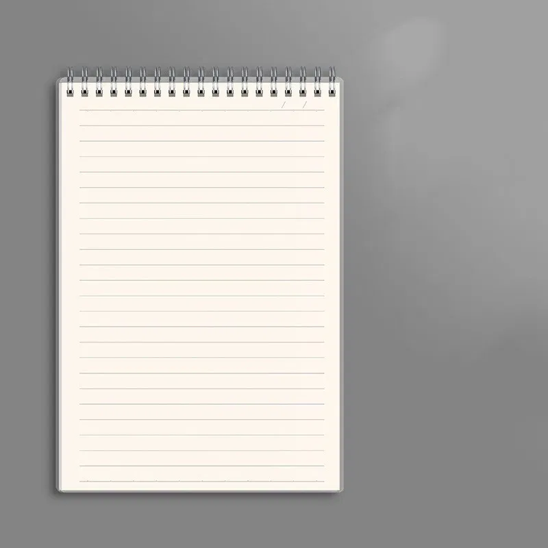 Color: WHITE, Size: A4 - A4 A5 B5 Spiral book coil Notebook To-Do Lined DOT Blank Grid Paper Journal Diary Sketchbook For School Supplies Stationery