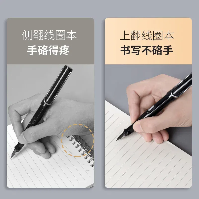 Color: WHITE, Size: A4 - A4 A5 B5 Spiral book coil Notebook To-Do Lined DOT Blank Grid Paper Journal Diary Sketchbook For School Supplies Stationery