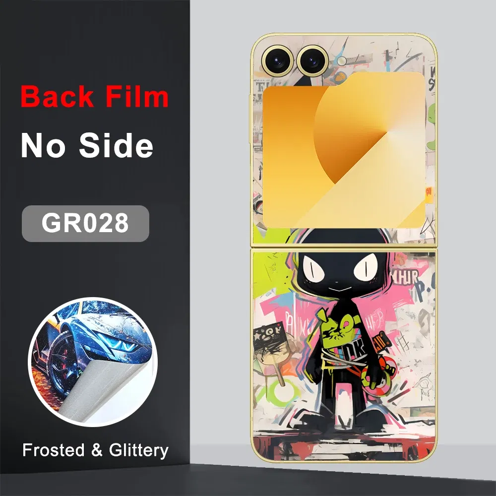Color: Glazed, Bundle: bundle 18 - CASEKiTTY Skin For Galaxy Z Flip 5 Back Film Samsung Z Flip 6 Sticker Flip 4 3 Protective Decal Wrap Back Cover Screen Protector