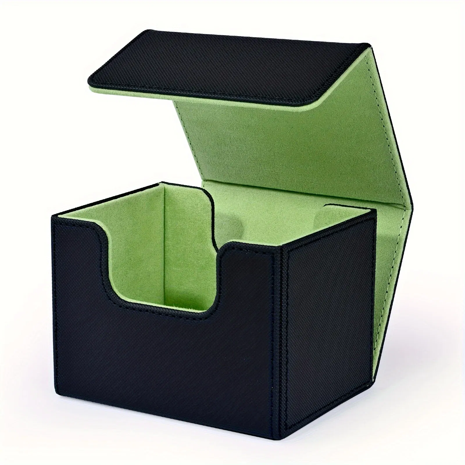 Color: Pink - Card Deck Box , Card Storage Box Fits 100 single Sleeved Cards, PU Leather Strong Magnet Card Deck Case for TCG Cards