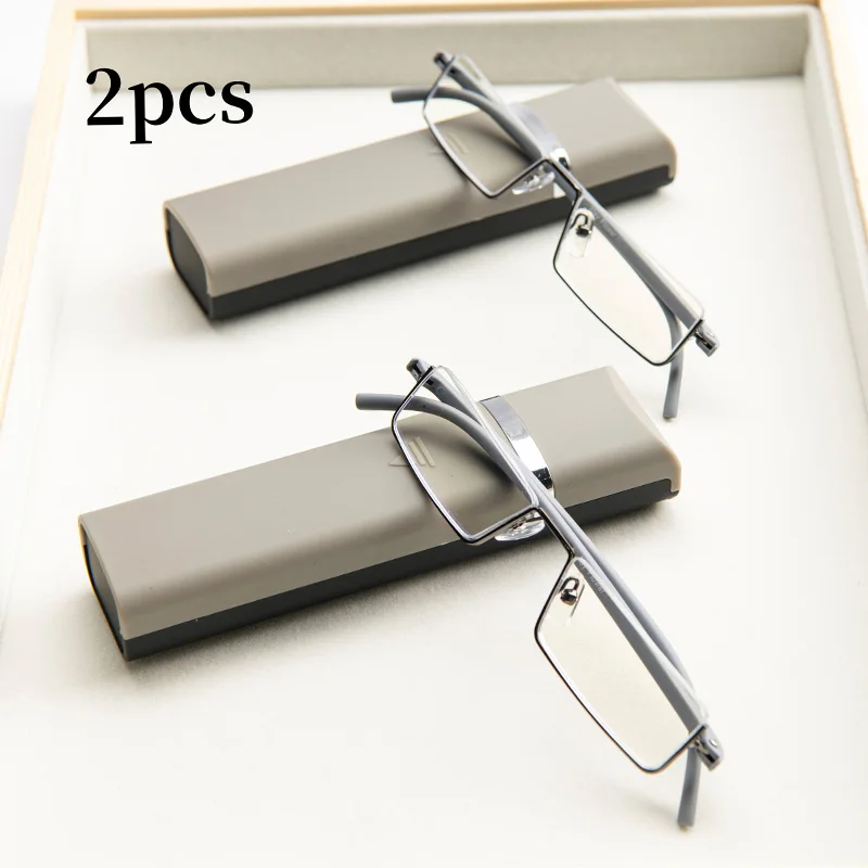 Frame Color: Blue, Eye Prescription: +125 - 2Pcs Suit Anti-blue Light Reading Glasses Ultralight TR90 Sport Presbyopia Eyeglasses Women Men Far Sight Eyewaer With Case +1.2