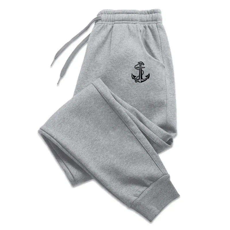 Color: WHITE, Size: L - Autumn And Winter Men Pants New In Men's Clothing Casual Trousers Sport Jogging Tracksuits Sweatpants Harajuku Streetwear Pants