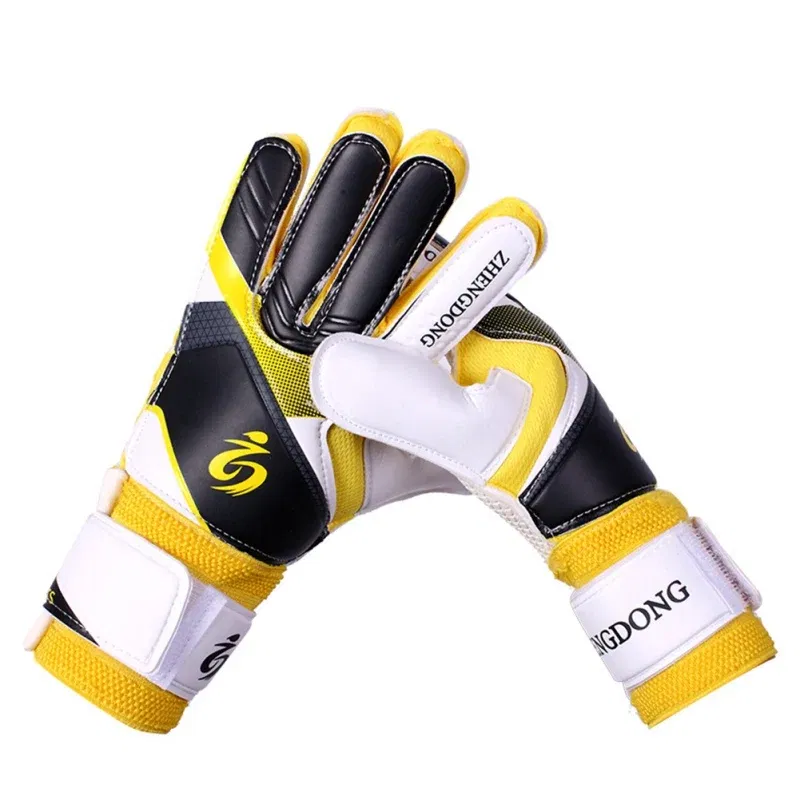 Color: Black, Size: S - Adults Kids Professional Soccer Goalkeeper Gloves Finger Protection Goal Thickened Latex Football Gloves for futbol futebol Goal