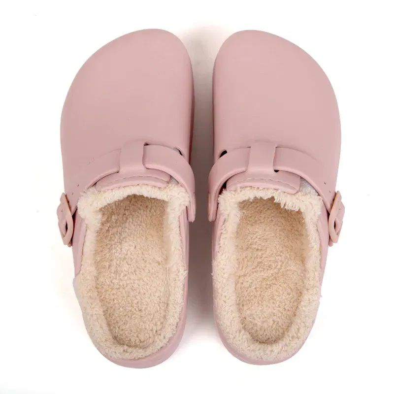 Color: Straw, Shoe Size: 38, Ships From: CHINA - Asgard Fur Women Slippers New Anti-slip Waterproof Plush Lined Outdoor Garden Shoes Winter Fluffy Shoes Warm Fuzzy House Slides