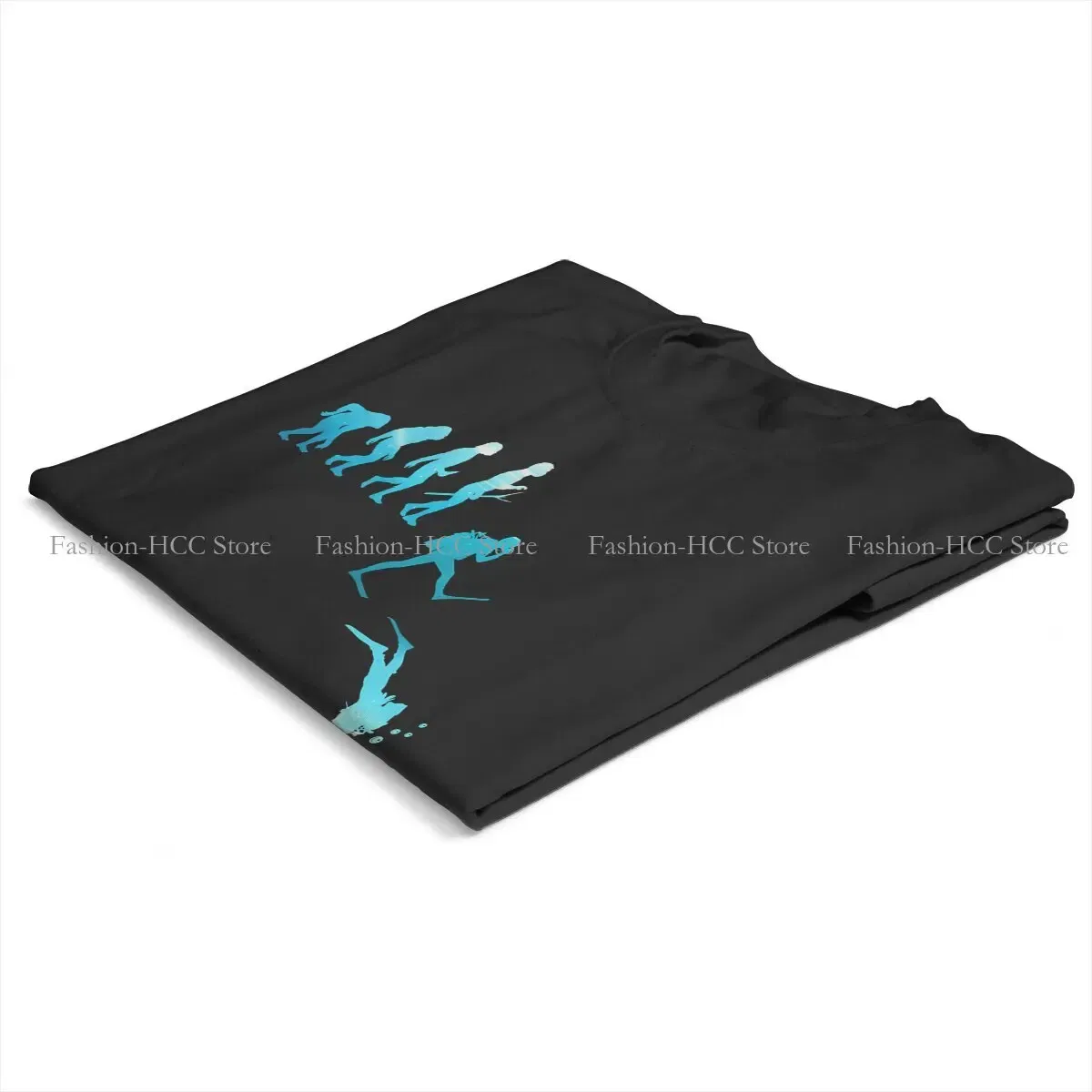 Color: WHITE, Size: XXL - Evolution Polyester TShirts Scuba Diving Print Homme T Shirt Hipster Clothing