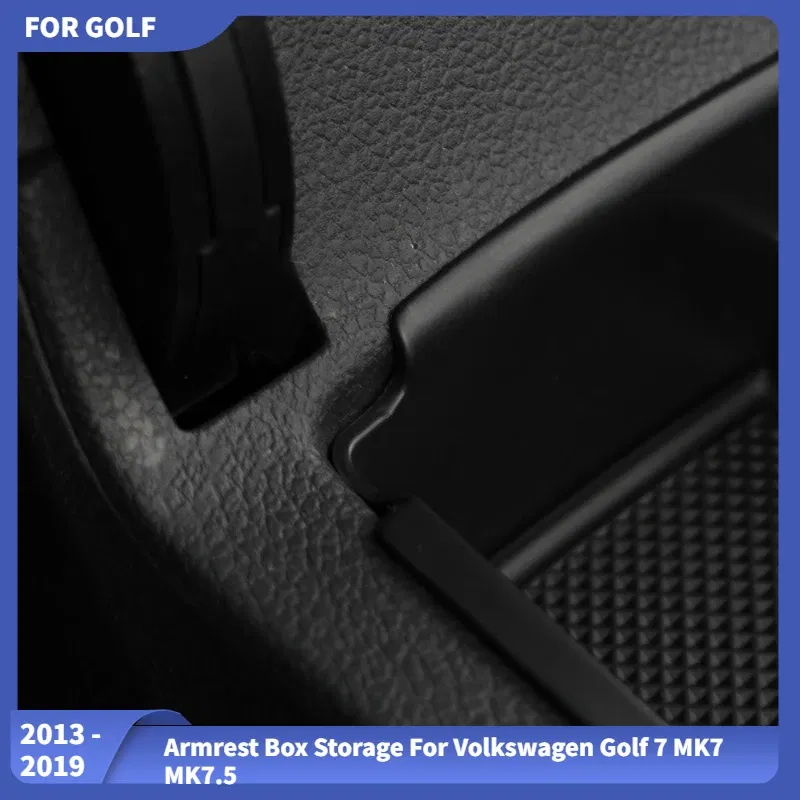 Armrest Box Storage for Volkswagen Vw Golf 7 MK7 MK7.5 2013-2018 2019 Sportsvan 2017 2018 Center Console Armrest Storage Box