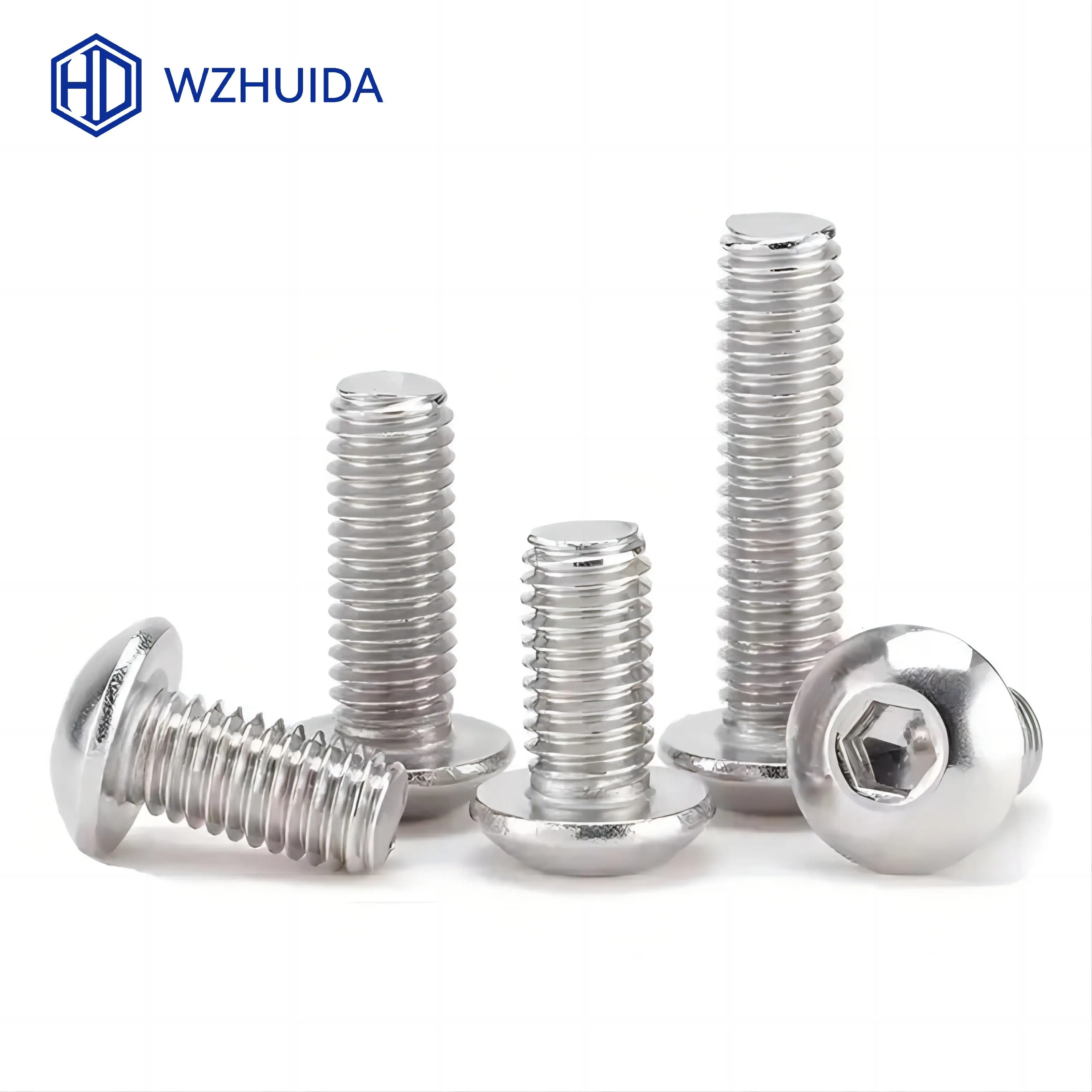 Size: M16, Length: 28mm - 5-50pcs M2 M3 M4 M5 M6 M8 M10 Hex Socket Button Head Cap Screws Stainless Steel ISO7380
